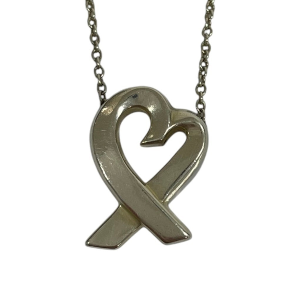 Tiffany & Co. Paloma Picasso Loving Heart Necklace, 925 Sterling Silver, Women's